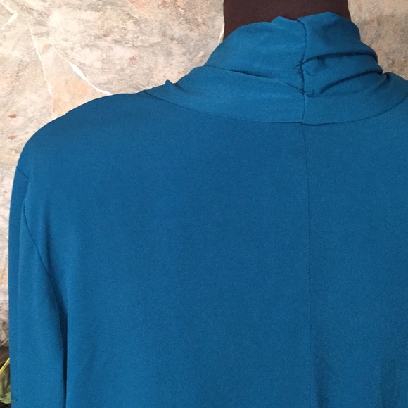 Dress barn 🌹gorgeous teal dress & attached wrap - Picture 7 of 8